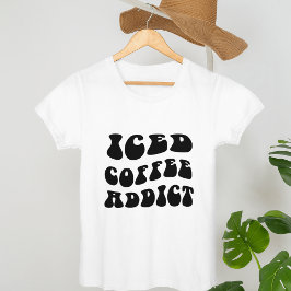 アイスコーヒー中毒者 |コーヒー愛好家コーヒー中毒者 Tシャツ