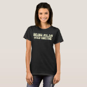 アイスコーヒー全国コーヒーの日を持ってくる Tシャツ (正面フル)
