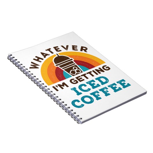 アイスコーヒー冷たい醸造愛好家を取得しているもの ノートブック (右側)