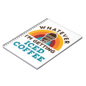 アイスコーヒー冷たい醸造愛好家を取得しているもの ノートブック (左側)