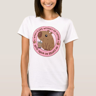 アイスコーヒー好きTシャツなしのホッツライフ Tシャツ