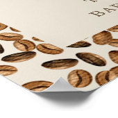 アイスコーヒー豆ベビーシャワーへようこそ ポスター (角)