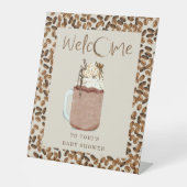 アイスコーヒー豆ベビーシャワーへようこそ 台座サイン (正面)