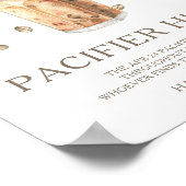 アイスコーヒー – おしゃれな狩りベビーシャワーゲーム ポスター (角)