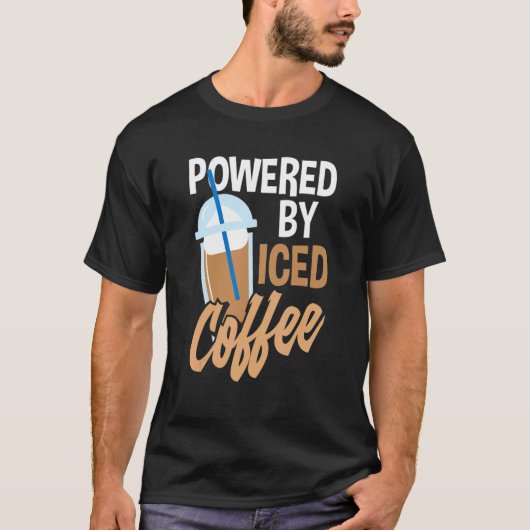 アイスコーヒー・アイスコーヒーで動く Tシャツ (正面)