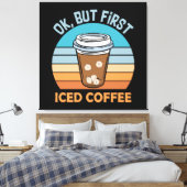 アイスコーヒー キャンバスプリント (インサイチュ (寝室))