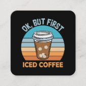 アイスコーヒー スクエア名刺 (正面)