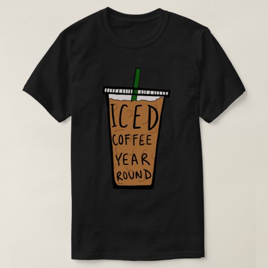 アイスコーヒー Tシャツ (デザイン正面)
