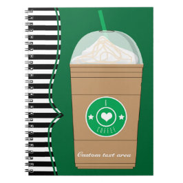 アイスコーヒーFrappuccino Frapジャーナルノートブック ノートブック