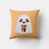 アイスコーヒ不気味ー付幽霊 クッション (裏面)