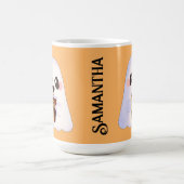 アイスコーヒ不気味ー付幽霊 コーヒーマグカップ (中央)