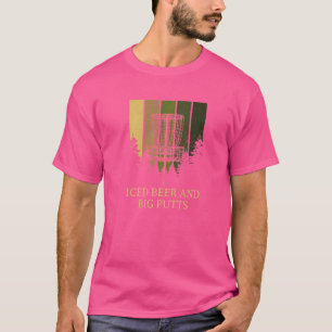 アイスコービール及びビッグ・パット・ディスク・ゴルフ・ビールゴルファーDri Tシャツ