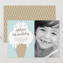 アイスコーンの子供の誕生日パーティー