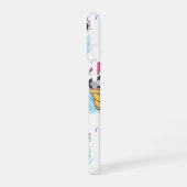 アイスコーンの水彩画 iPhone 16ケース (左側面)