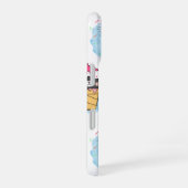 アイスコーンの水彩画 iPhone 16ケース (右側面)