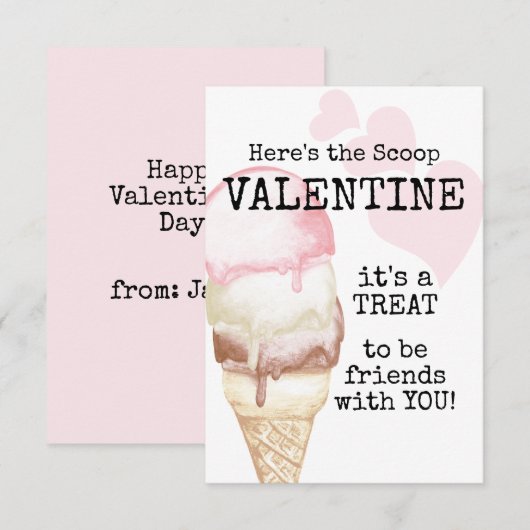 アイスコーン バレンタイン (正面/裏面)