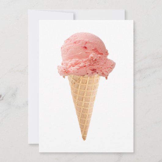 アイスコーン パーティー 招待状 (正面)