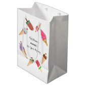 アイスコーン ポップシクル パーティー ミディアムペーパーバッグ (正面アングル)