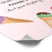 アイスコーン ポップシクル 誕生日 ポスター (角)