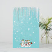 アイスサイクルと雪だるま 便箋 (スタンド正面)