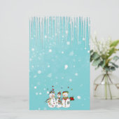 アイスサイクルと雪だるま 便箋 (スタンド正面)