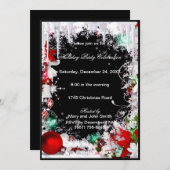 アイスサイクルスノードクリスマスパーティの招待状 招待状 (正面/裏面)