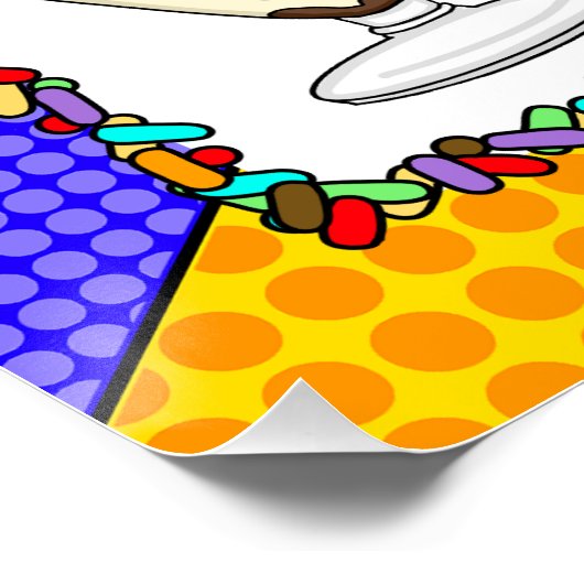 アイスサンデーバー 赤ちゃんの誕生会または結婚式のポスター ポスター (コーナー)