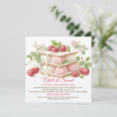 アイスサンドイッチの日 水彩招待状 招待状 (スタンド正面)