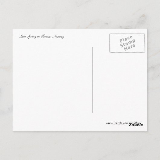 アイスシティーのはがき ポストカード (裏面)