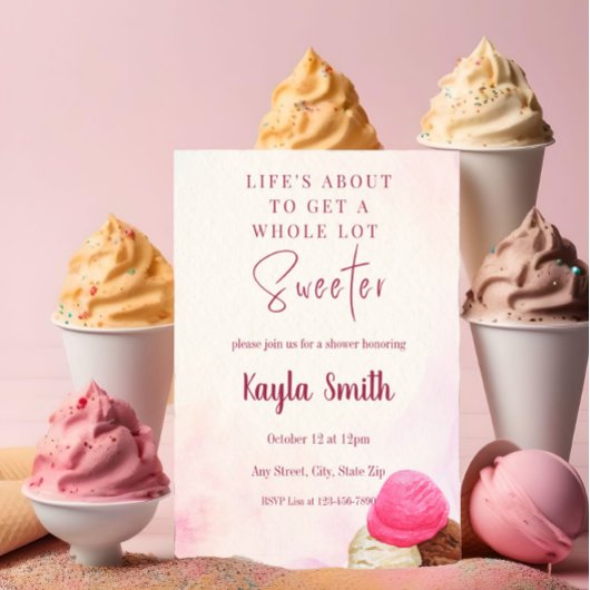 アイスシャワー招待状 招待状