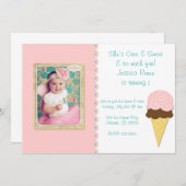 アイスショップの招待状 招待状 (正面/裏面)