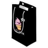 アイススクリームコおもしろいンパンダークブルーノ スモールペーパーバッグ (正面アングル)