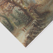 アイススケーターとロマンチックな冬の風景 薄葉紙 (詳細)