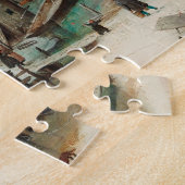 アイススケーターと冬の風景 – Avercamp ジグソーパズル (側面)