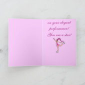 アイススケーターのお祝い: 星です! カード (内部)