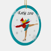 アイススケーターのオーナメント セラミックオーナメント (右)