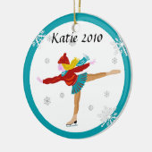 アイススケーターのオーナメント セラミックオーナメント (左)