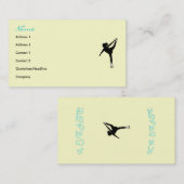 アイススケーターのカード 名刺 (正面/裏面)