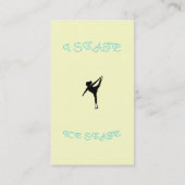 アイススケーターのカード 名刺 (裏面)