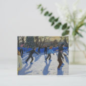 アイススケーターのクリスマスFayre公平なハイドパーク シーズンポストカード (スタンド正面)