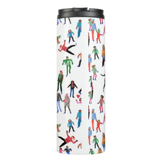 アイススケーターの大きなコーヒーマグ タンブラー (裏面)