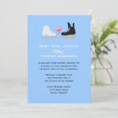 アイススケーターの結婚式招待状 招待状 (スタンド正面)