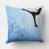 アイススケーターの装飾用クッション クッション (裏面)