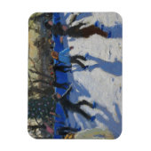 アイススケータークリスマスフェイレフェアハイドパーク マグネット (縦)