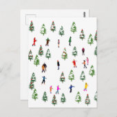 アイススケーターズの憧れ │ アイススケート クリスマス 冬 ポストカード (正面/裏面)