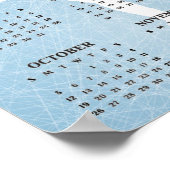 アイススケーターデザイン2025カレンダーポスター ポスター (角)