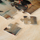 アイススケーター付き冬の風景 ジグソーパズル (側面)