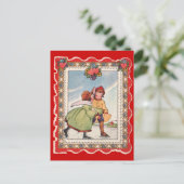 アイススケーター – バレンタイン葉書 シーズンポストカード (スタンド正面)