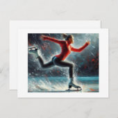 アイススケーター ポストカード (正面/裏面)