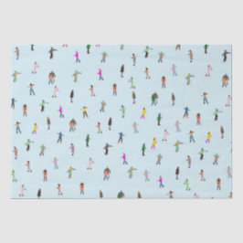 アイススケーターOn Lake │アイススケートで滑るクリスマス冬 薄葉紙